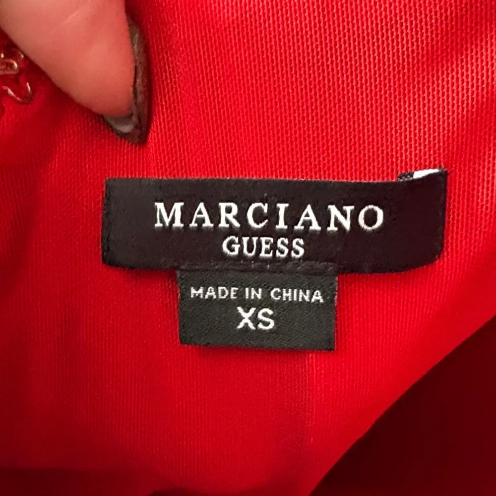 Marciano Dazzling Red Backless Dress - Picture 3 of 3